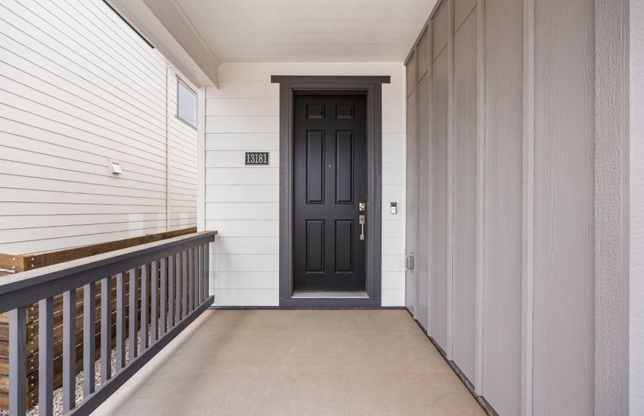 Exterior details and patio area of a home in Barefoot Village, Firestone (Image 3). Exterior details and patio area of a home in Barefoot Village, Firestone (Image 3).