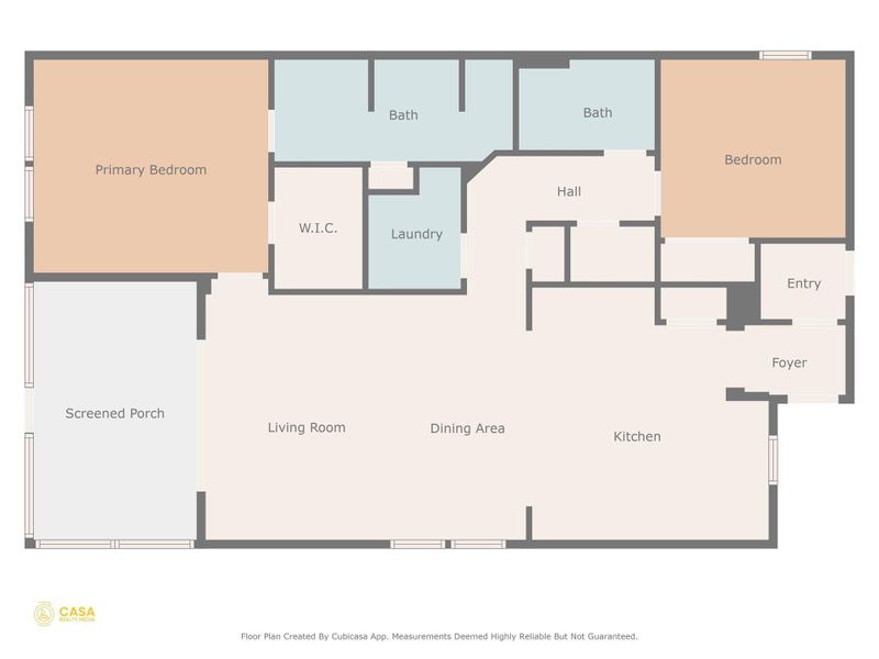 2D floor plan layout of this home in Sun City Texas, Georgetown, TX (Image 3).