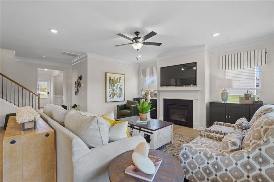 Furnished interior view inside a new home in Saddle Ridge, Calhoun (Image 43).