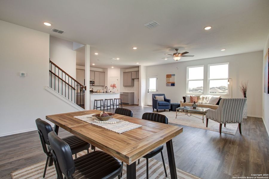 Furnished interior view inside a new home in Comanche Ridge, San Antonio (Image 46).