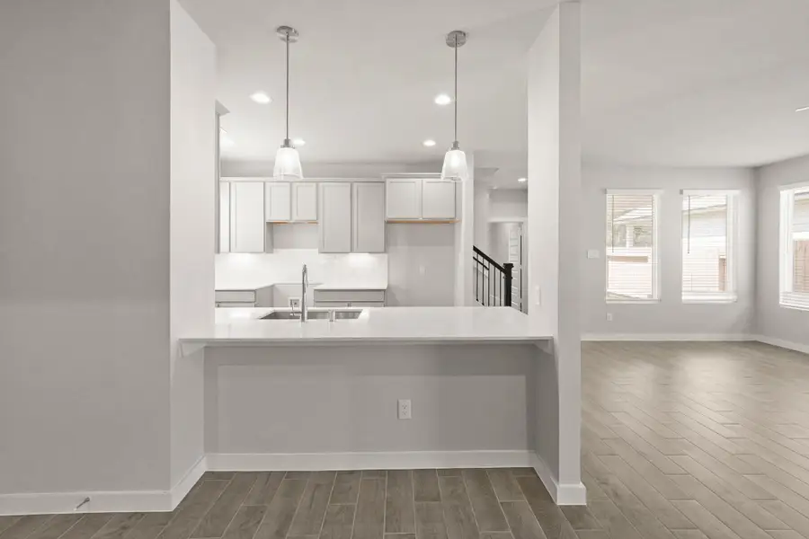 Furnished interior view inside a new home in Cypresswood Landing, Humble (Image 3).