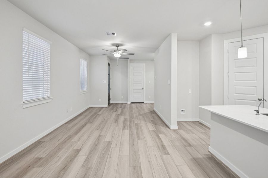 Spacious, unfurnished interior of a new home in Spring Brook Village - City Series, Houston (Image 16). Spacious, unfurnished interior of a new home in Spring Brook Village - City Series, Houston (Image 16).