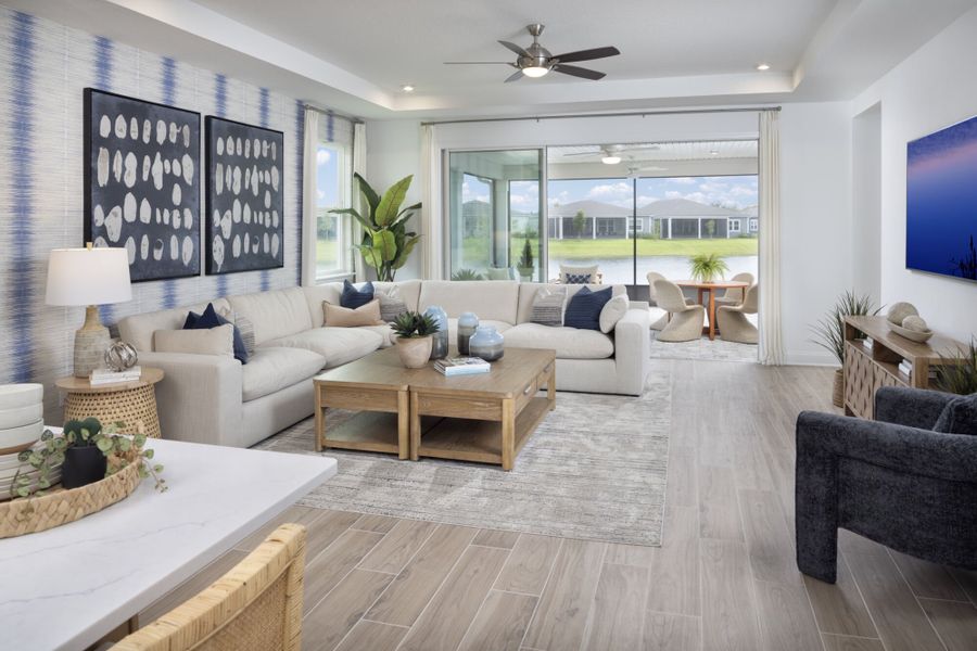 Representative furnished interior of a home built from the Cayman by Mattamy Homes in RiverTown - WaterSong, St. Johns (Image 6). Representative furnished interior of a home built from the Cayman by Mattamy Homes in RiverTown - WaterSong, St. Johns (Image 6).