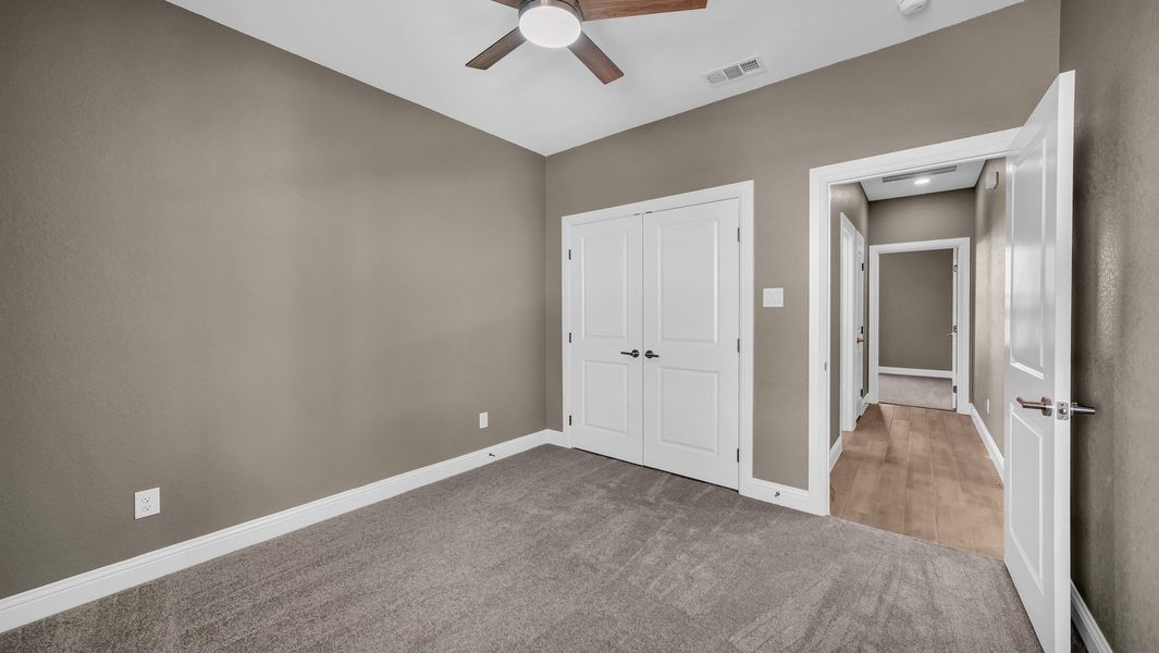 Representative unfurnished interior of a home built from the Clementine by Zeal Home Builders in Saddle Crest Estates, Weatherford (Image 68).