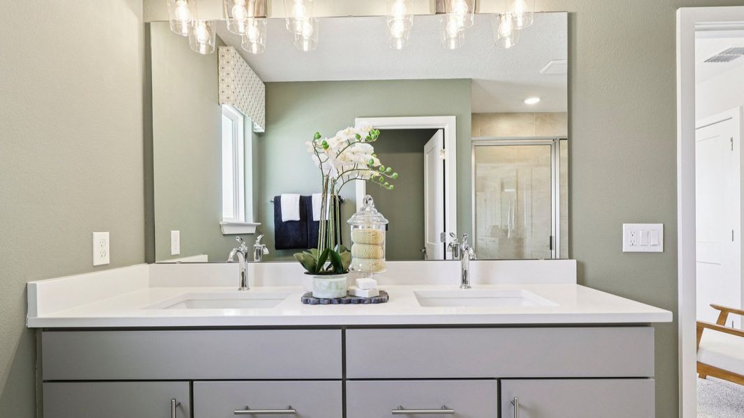 The Mangrove Model Floorplan Primary En Suite Bathroom by DRB Homes