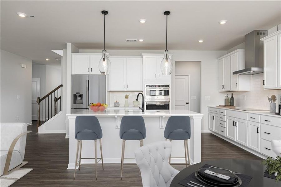 Furnished interior view inside a new home in Riverside Ridge, Lawrenceville (Image 27).