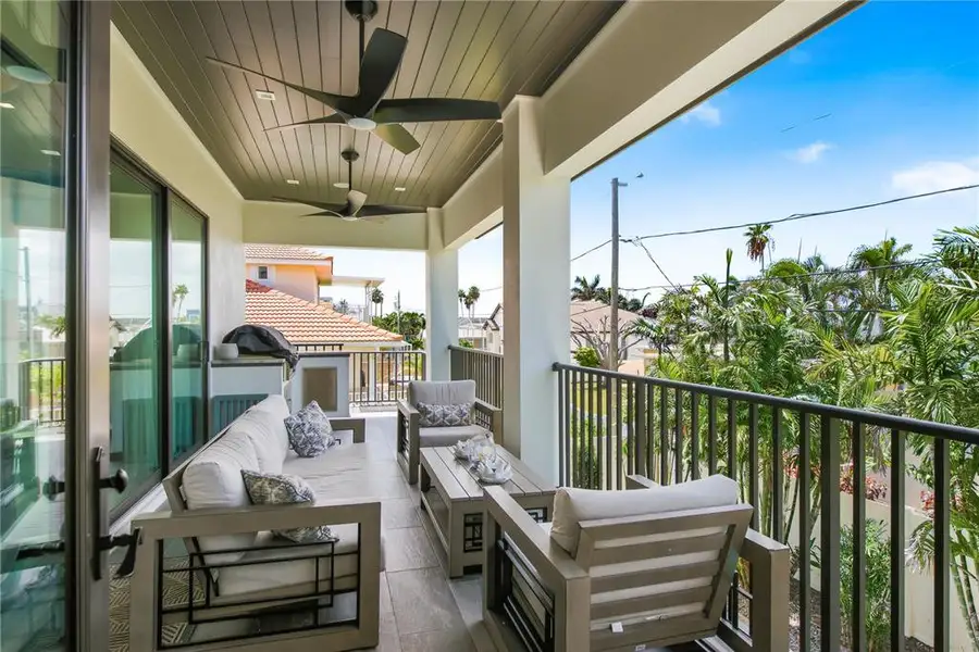 Exterior details and patio area of a home in , Belleair Beach (Image 35).