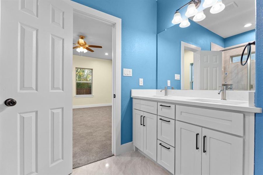 Furnished interior view inside a new home in , Bonham (Image 6).