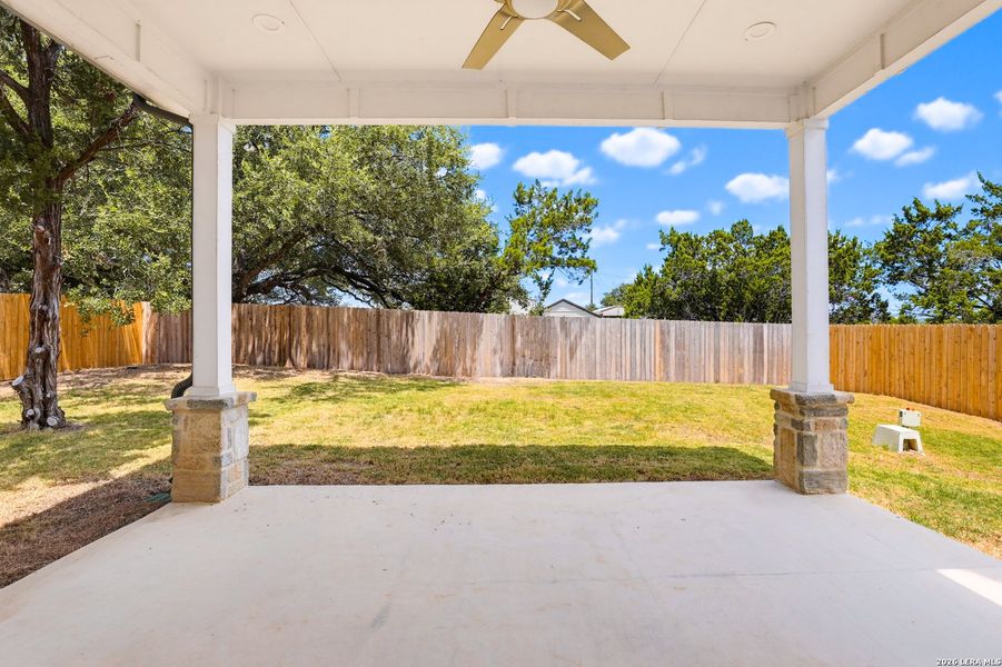 Exterior details and patio area of a home in , Spring Branch (Image 3).