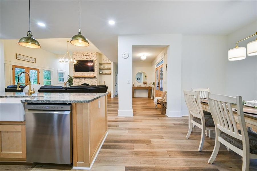 Furnished interior view inside a new home in , Monticello (Image 46).
