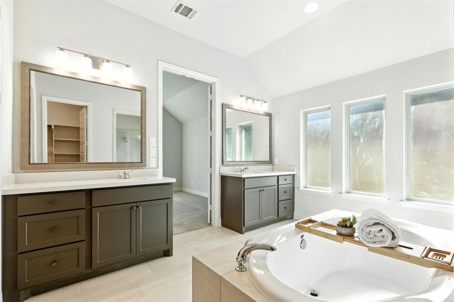 Two vanities. Two vanities.