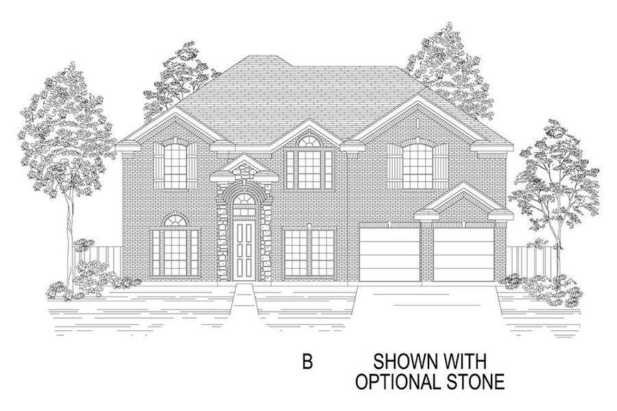 Representative rendering of the exterior for the Stonehaven 2F by First Texas Homes (Image 12). Representative rendering of the exterior for the Stonehaven 2F by First Texas Homes (Image 12).