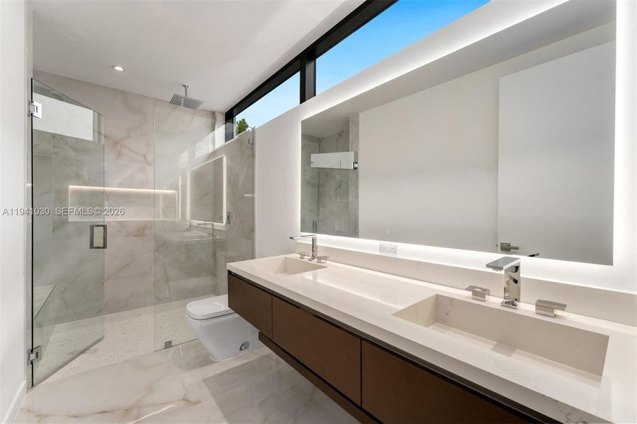 Furnished interior view inside a new home in , Miami (Image 9).