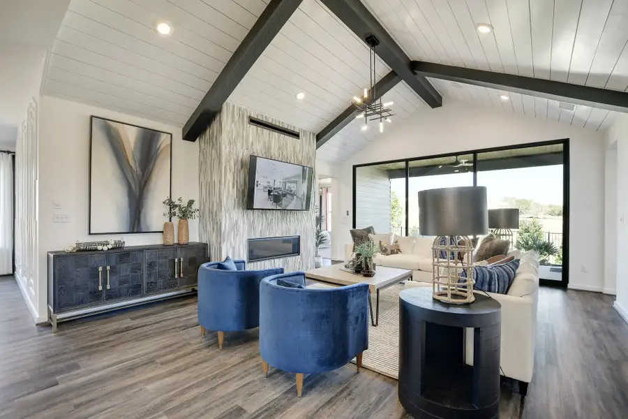 Representative furnished interior of a home built from the Jester by Scott Felder Homes in Prominence, San Antonio (Image 3).