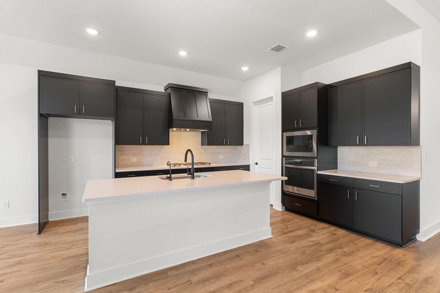 Another view of the modern kitchen.
