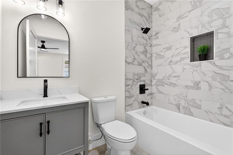 Furnished interior view inside a new home in , Atlanta (Image 37).