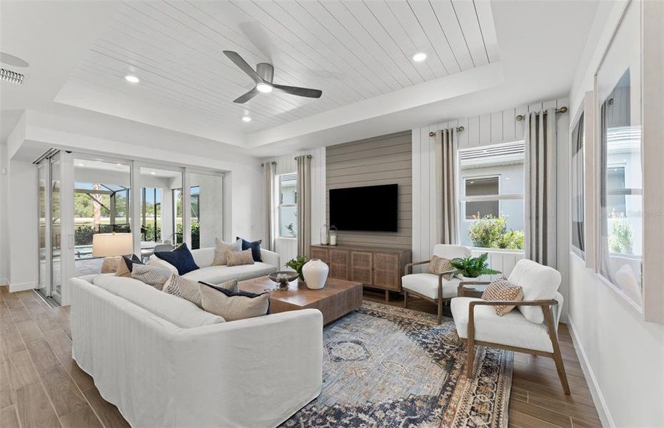 Furnished interior view inside a new home in , Nokomis (Image 9).