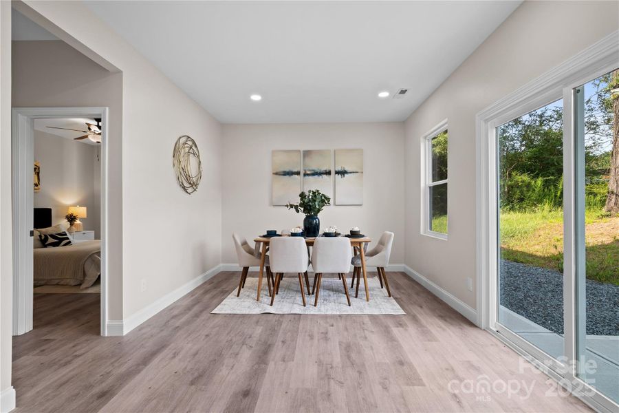 Furnished interior view inside a new home in , Monroe (Image 10).