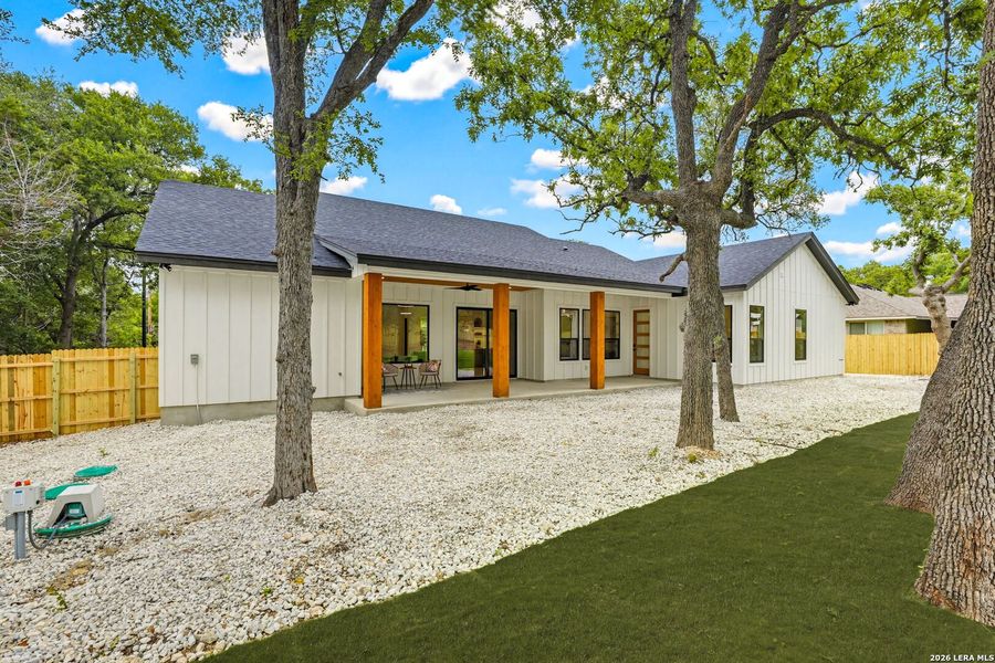 Exterior details and patio area of a home in , Boerne (Image 4).