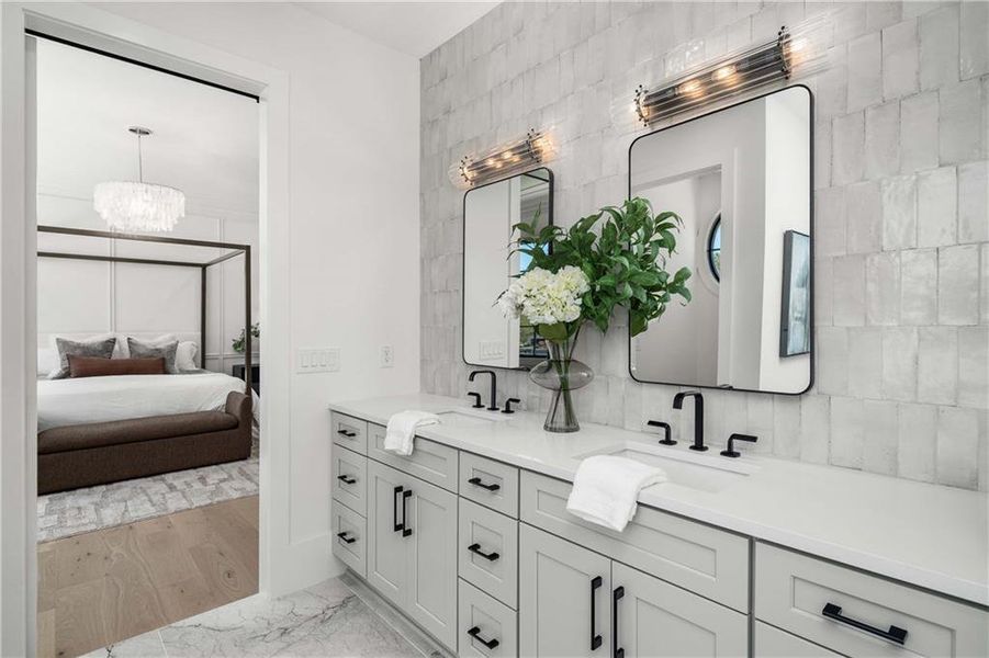 Furnished interior view inside a new home in Echo at Crabapple, Milton (Image 50).