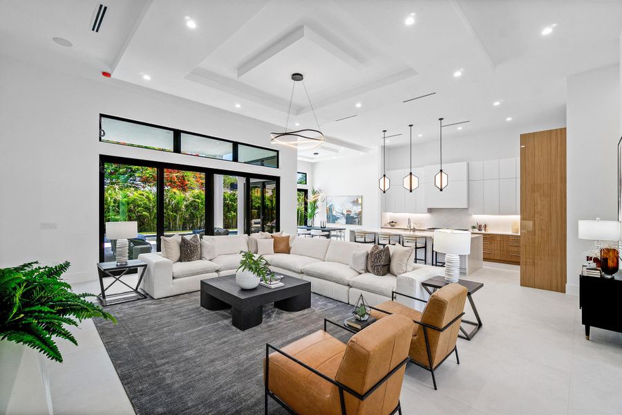 Furnished interior view inside a new home in , Delray Beach (Image 24).