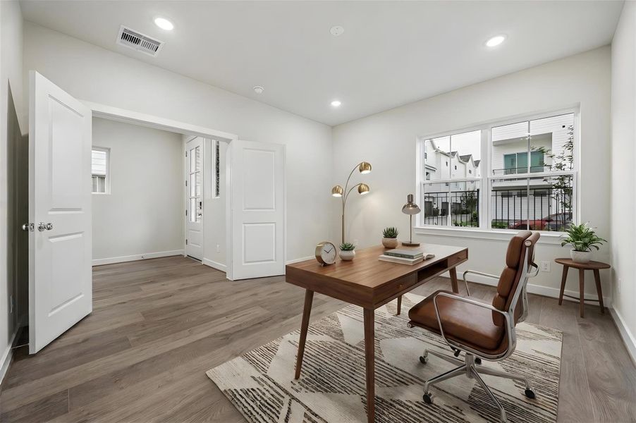 1st floor bedroom or study.