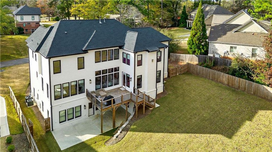 Exterior details and patio area of a home in , Marietta (Image 49).