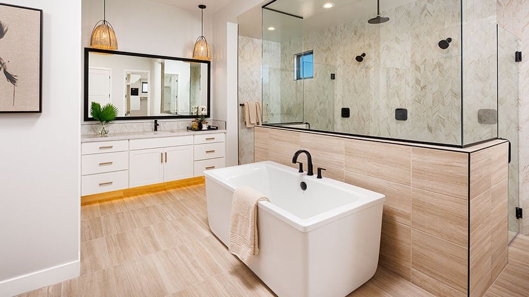 Representative furnished interior of a home built from the Hawthorne by Taylor Morrison in Verdin Capstone Collection, Phoenix (Image 12).