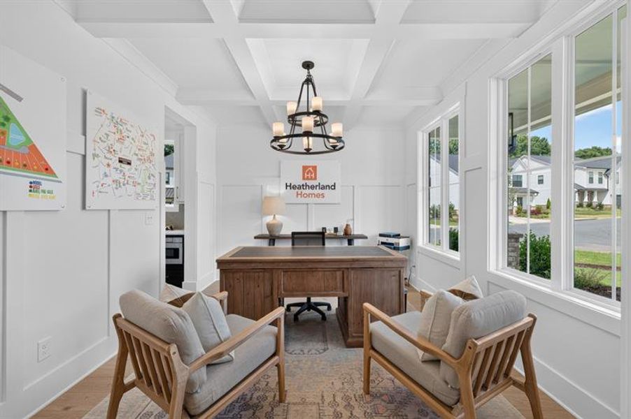 Furnished interior view inside a new home in Livingstone Park, Kennesaw (Image 7).