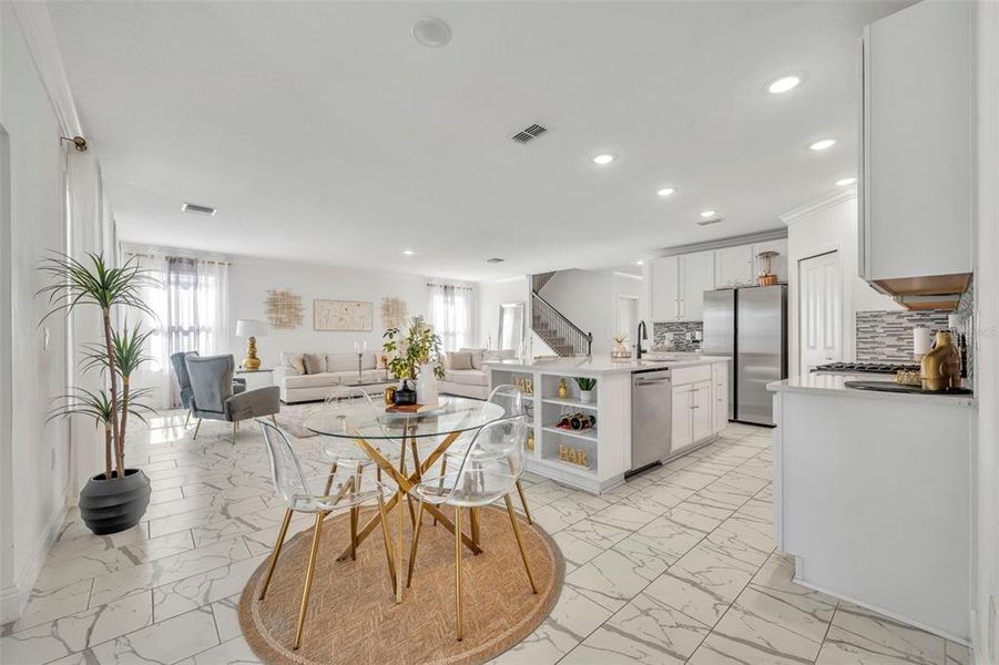 Furnished interior view inside a new home in , Leesburg (Image 9).