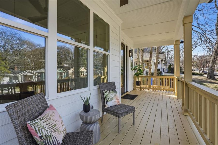 Exterior details and patio area of a home in , Atlanta (Image 4).