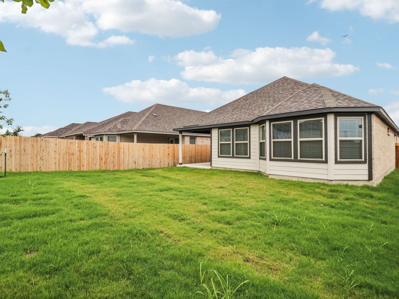 Exterior details and patio area of a home in Kallison Ranch, San Antonio (Image 22).