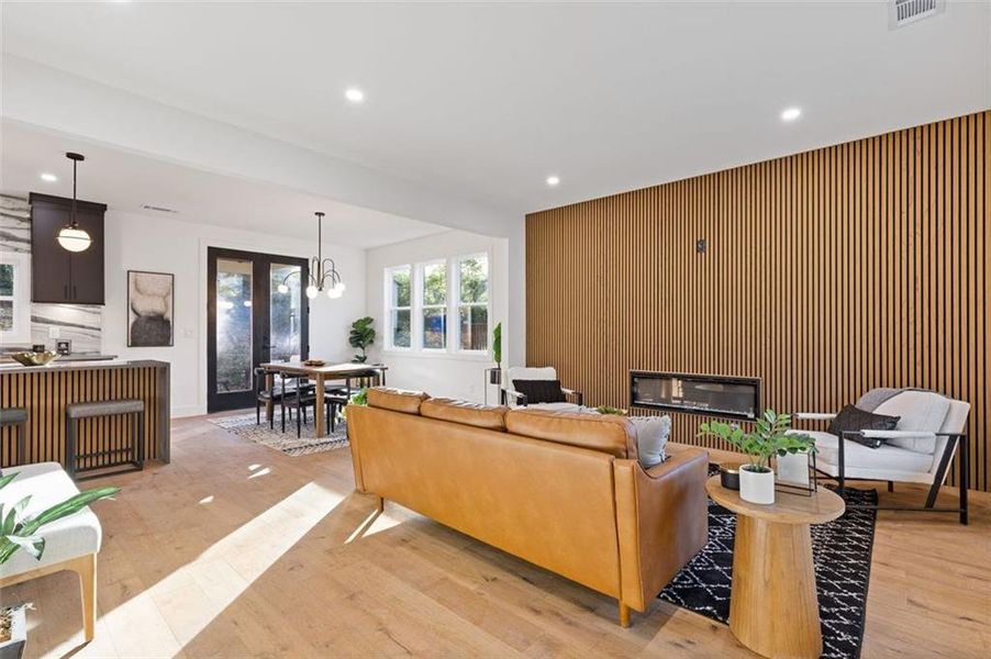 Furnished interior view inside a new home in , Atlanta (Image 14). Furnished interior view inside a new home in , Atlanta (Image 14).