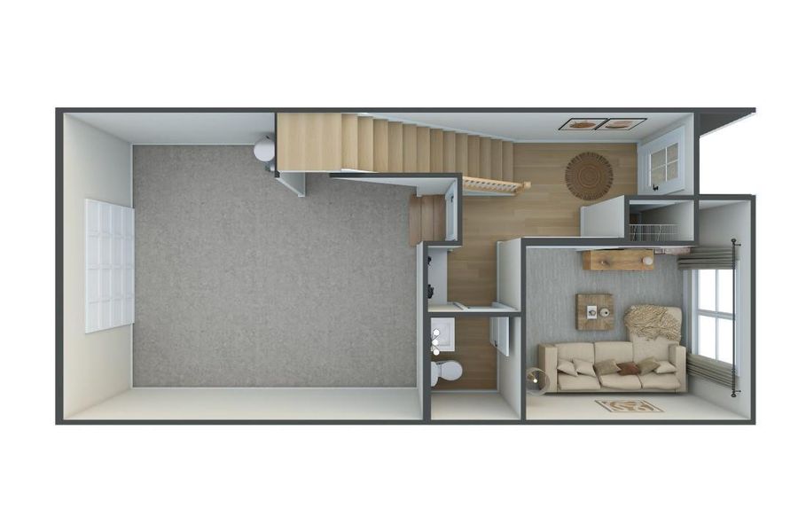 Context at Oakhurst Model Home Rendering *actual finishes, structural options and orientation varies on this home. Furniture not included