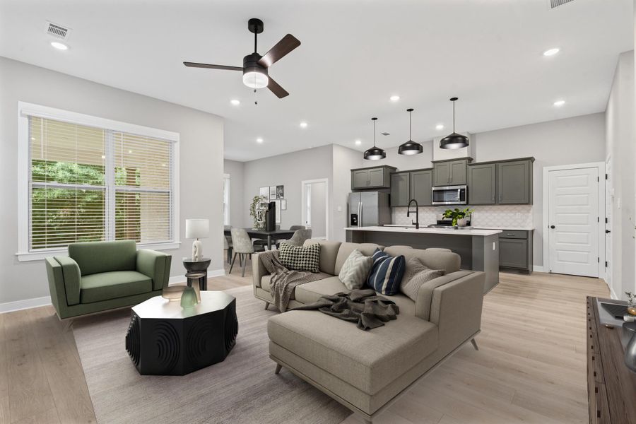 Furnished interior view inside a new home in Amherst, Cordova (Image 12). Furnished interior view inside a new home in Amherst, Cordova (Image 12).