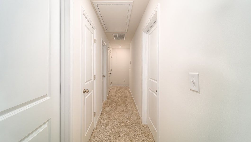 Representative unfurnished interior of a home built from the Harrison by D.R. Horton in Brookside Farms - The Meadows, Greer (Image 17).