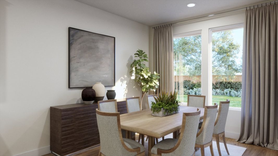 Representative furnished interior of a home built from the 4054 by Risewell Homes in Parkton Square, Kyle (Image 6).