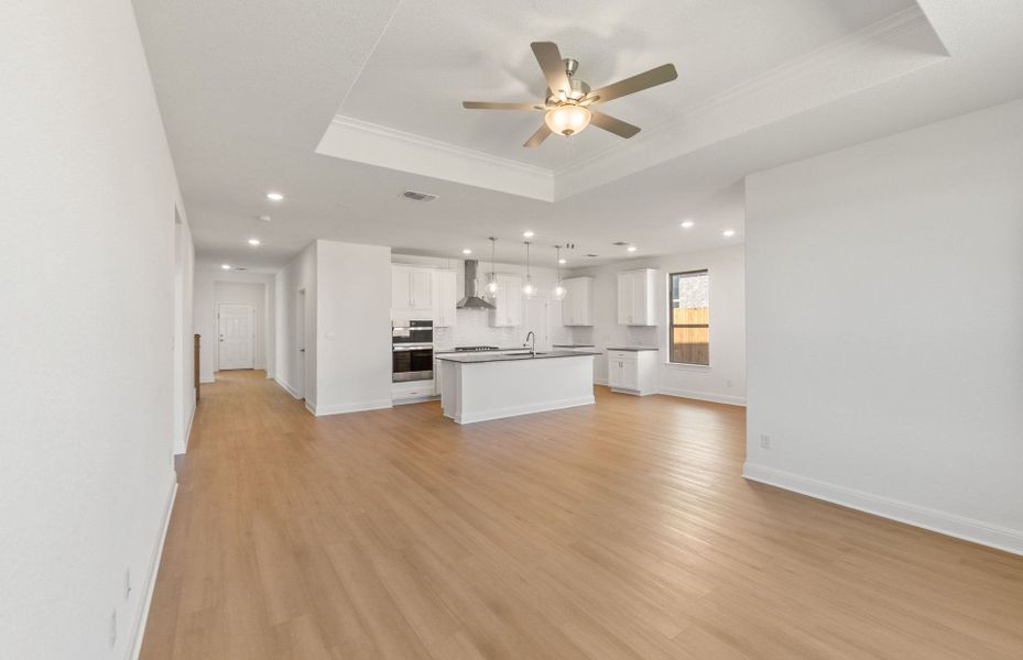Spacious, unfurnished interior of a new home in Saddleback at Santa Rita Ranch, Liberty Hill (Image 31). Spacious, unfurnished interior of a new home in Saddleback at Santa Rita Ranch, Liberty Hill (Image 31).