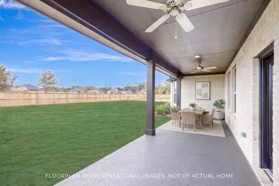 Exterior details and patio area of a home in Lone Star Landing, Montgomery (Image 3).