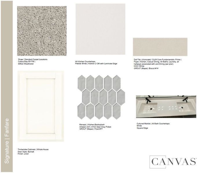 Sample of building materials used in homes in Stonehaven, Glendale (Image 2). Sample of building materials used in homes in Stonehaven, Glendale (Image 2).