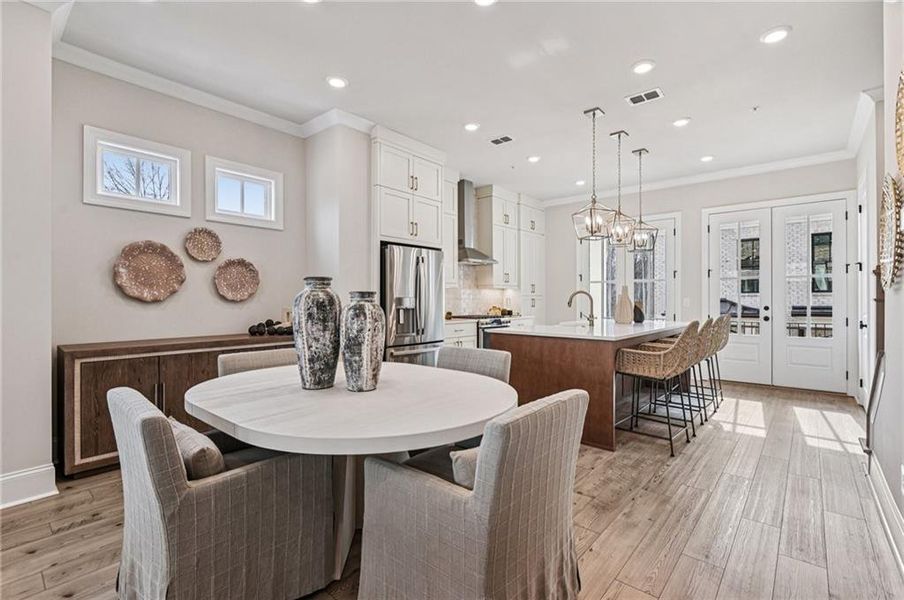 Furnished interior view inside a new home in Byers Park, Alpharetta (Image 14).