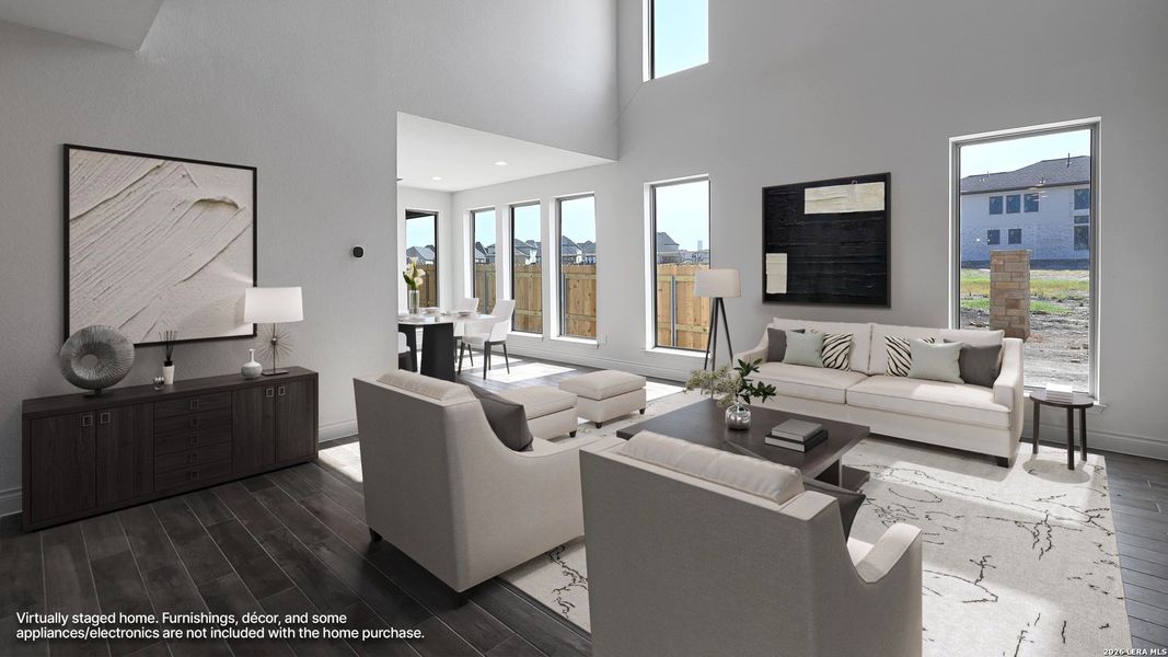 Furnished interior view inside a new home in Legacy at Lake Dunlap, New Braunfels (Image 6).
