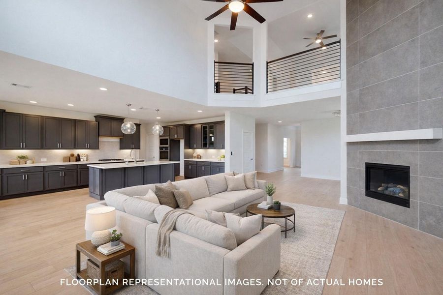 Furnished interior view inside a new home in Marvida, Cypress (Image 15).