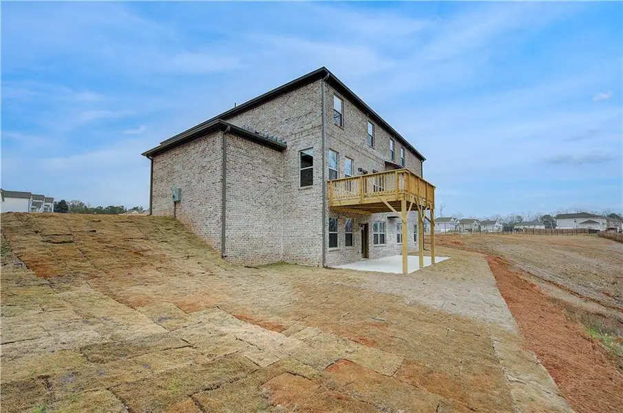 Exterior details and patio area of a home in Trinity Park, McDonough (Image 4).