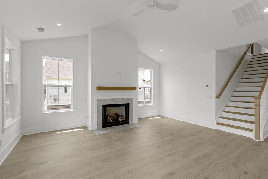 Spacious, unfurnished interior of a new home in Miller's Crossing, Johns Island (Image 37). Spacious, unfurnished interior of a new home in Miller's Crossing, Johns Island (Image 37).
