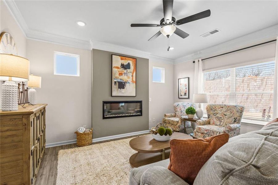 Furnished interior view inside a new home in Varnell Preserve, Dalton (Image 11).
