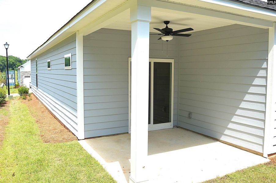 Exterior details and patio area of a home in Bickley Station, Irmo (Image 23).