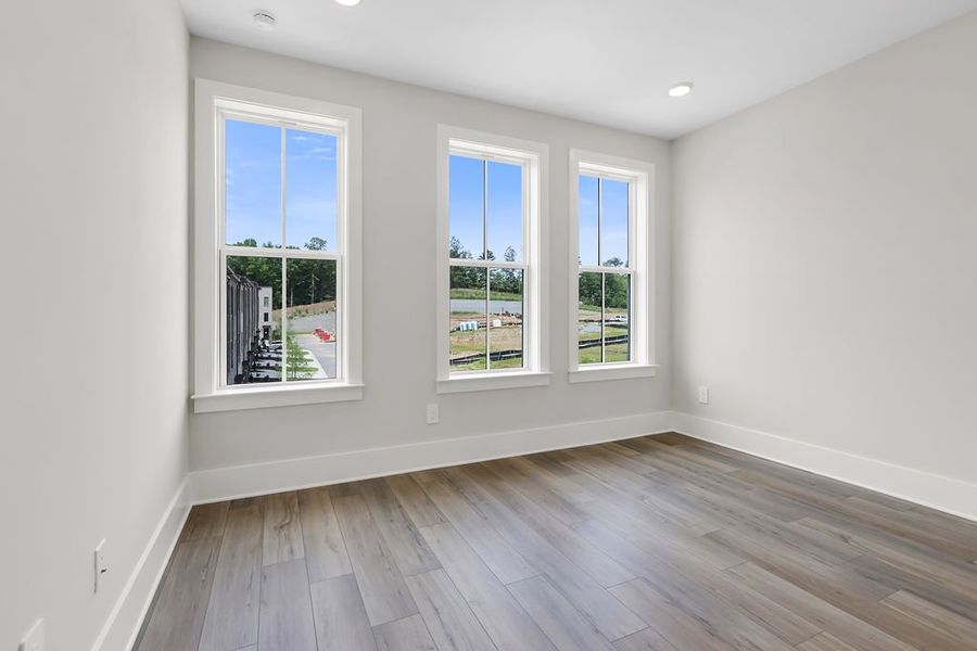Spacious, unfurnished interior of a new home in Echo Park, Suwanee (Image 32). Spacious, unfurnished interior of a new home in Echo Park, Suwanee (Image 32).