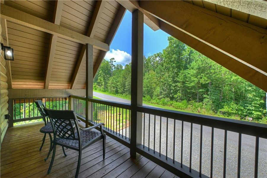 Exterior details and patio area of a home in , Ellijay (Image 19).