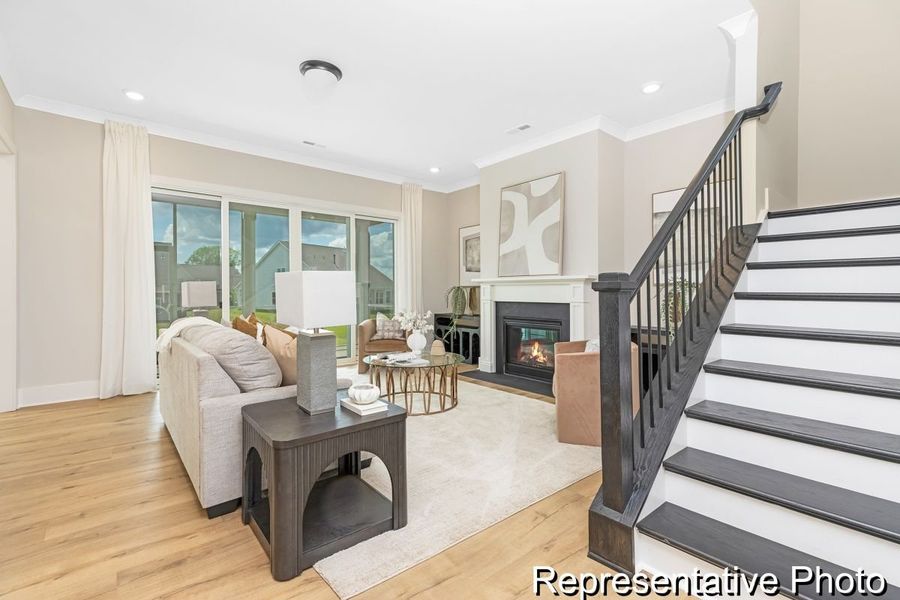 Furnished interior view inside a new home in Edgewater - Harbor Pointe, Lancaster (Image 11).